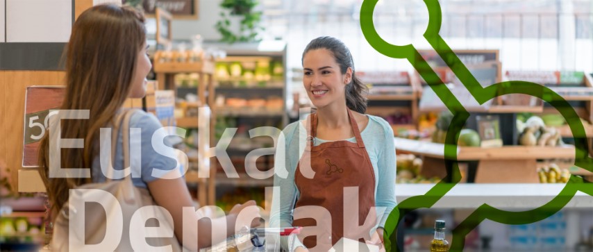 Woman shopping at the supermarket